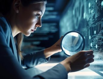 young-businesswoman-searches-data-with-magnifying-glass-generated-by-ai_188544-26171